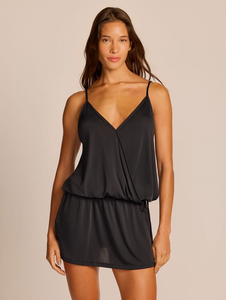 Vestido Curto Transpassado Lisos Saídas REVA.CO